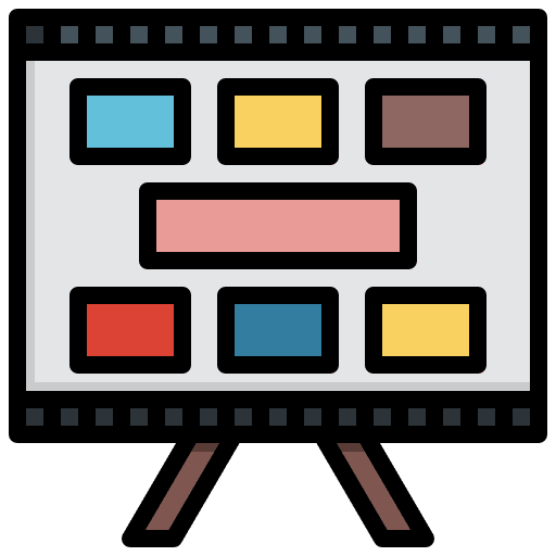 Story board story board production information icon