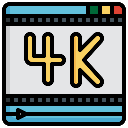 4k film uhd ui entertainment icon