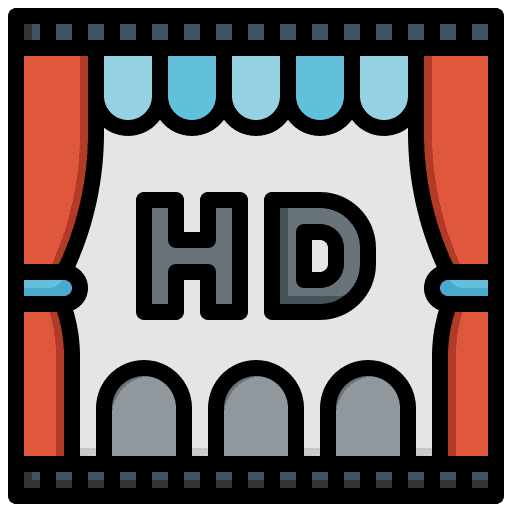 Hd film hd film entertainment quality icon Hd film hd film entertainment quality icon