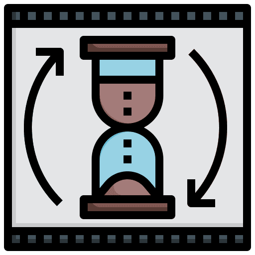 Hourglass movie long time time and date icon Hourglass movie long time time and date icon