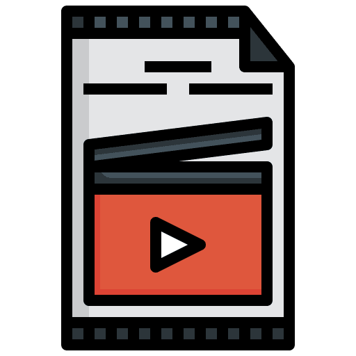 Scenario cinema write entertainment icon Scenario cinema write entertainment icon