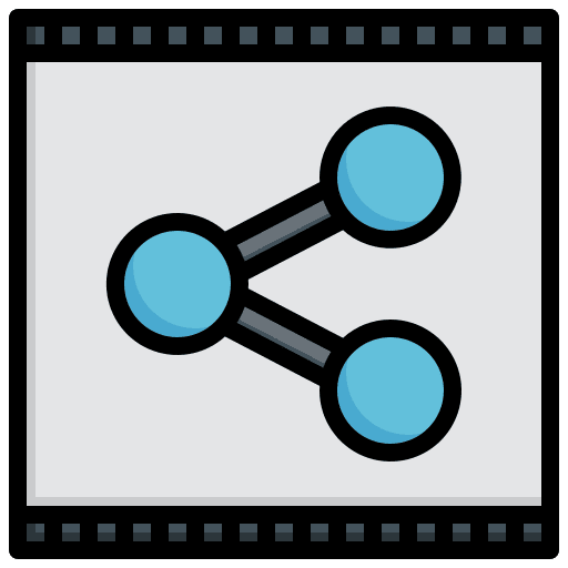 Share share file film icon Share share file film icon