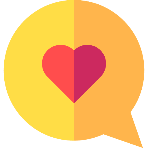 Like communications chat bubbles social media icon