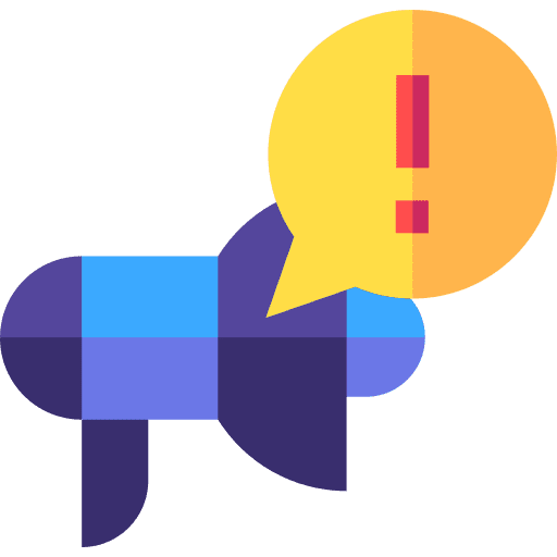 Report marketing report exclamation mark icon Report marketing report exclamation mark icon