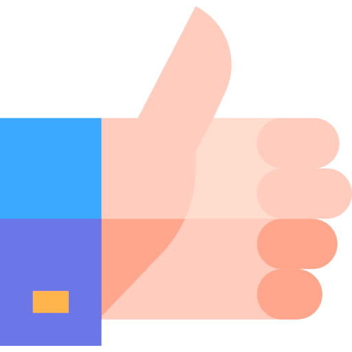 Thumb up feedback hands and gestures well done icon Thumb up feedback hands and gestures well done icon