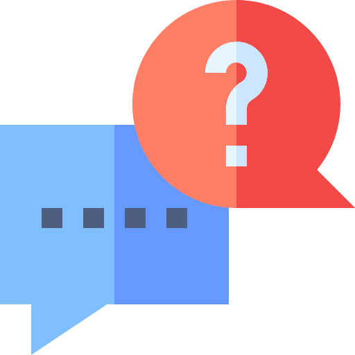 Chat faq support conversation icon