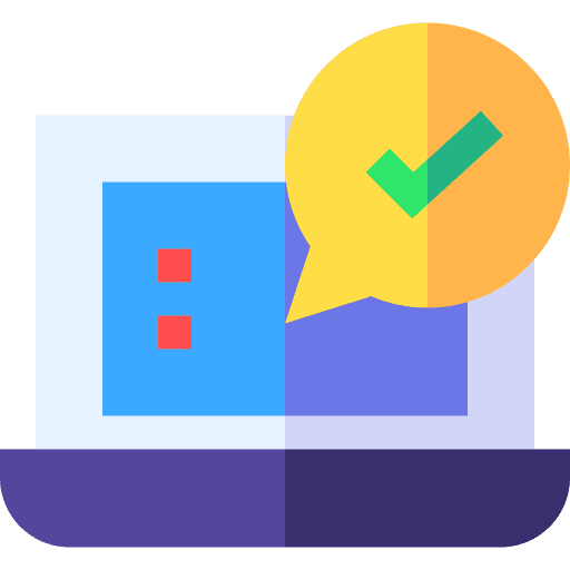Check marketing review customer satisfaction icon Check marketing review customer satisfaction icon