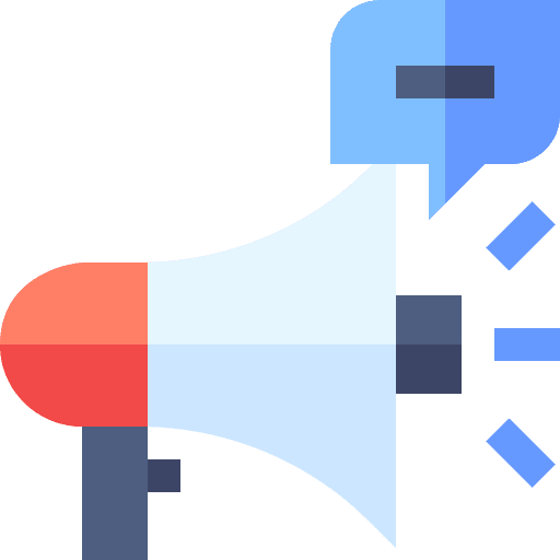 Announce protest seo and web announcer icon Announce protest seo and web announcer icon