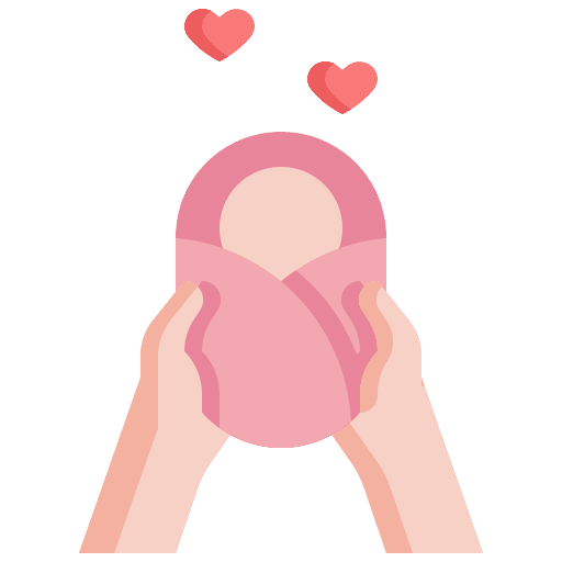 Baby hand family baby icon