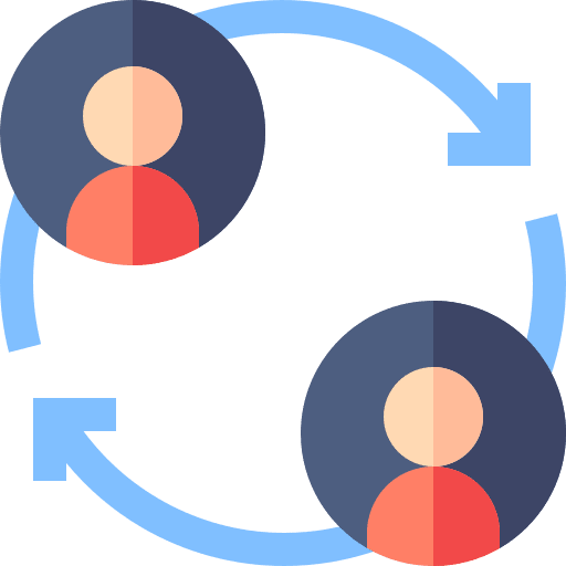 Skills circular arrows professions and jobs users icon Skills circular arrows professions and jobs users icon