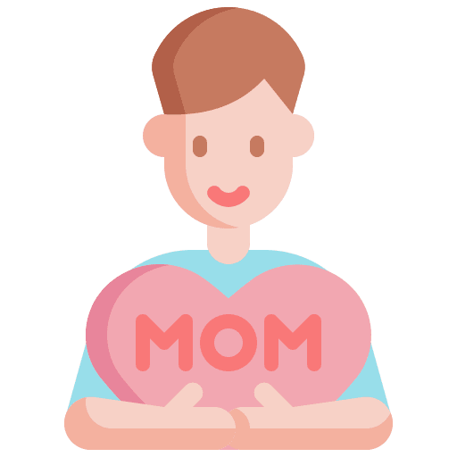Son user mothers day love icon Son user mothers day love icon