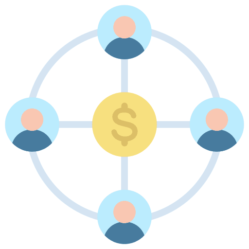 Affiliate marketing structure organization affiliate marketing icon Affiliate marketing structure organization affiliate marketing icon