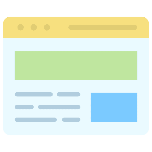 Banner browser banner announcement icon