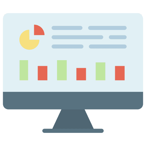 Report summary dashboard business and finance icon Report summary dashboard business and finance icon
