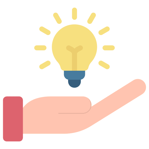 Solution creation innovation think icon