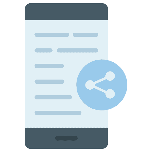 Content communications news mobile phone icon Content communications news mobile phone icon