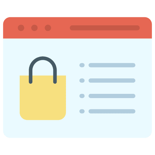 Ecommerce purchase online store online shop icon Ecommerce purchase online store online shop icon