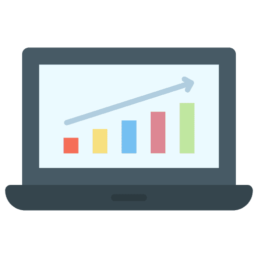 Growth benefit diagram graphic icon Growth benefit diagram graphic icon