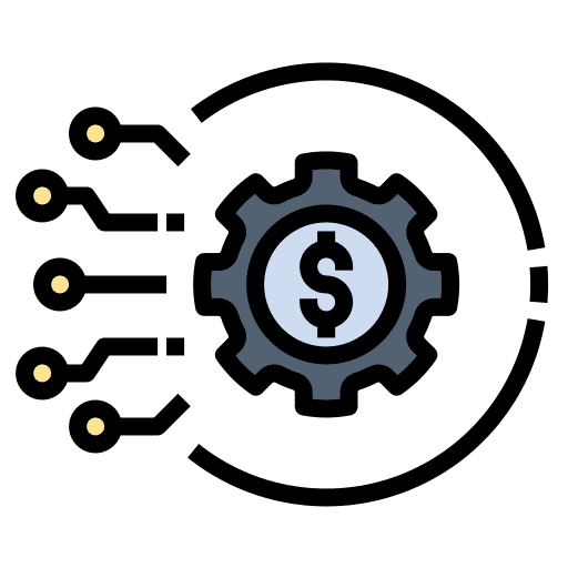 Business investment business digitalization icon Business investment business digitalization icon