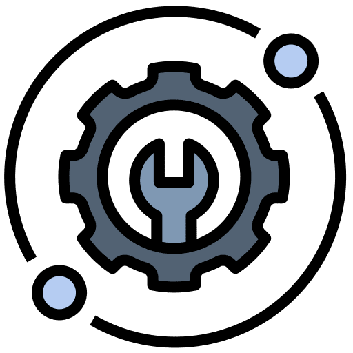 System configuration engineering business and finance icon