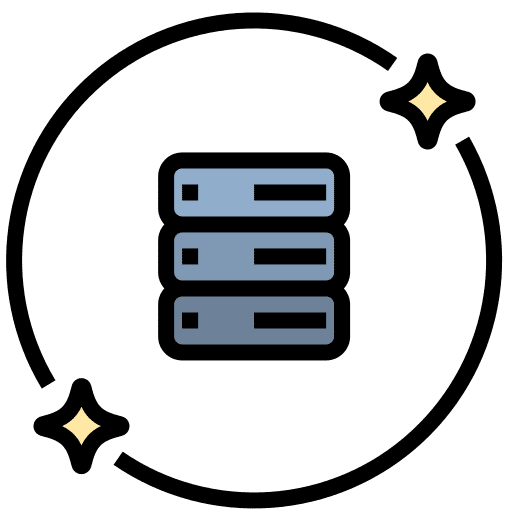 Value asset digital data icon