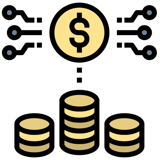 Digital currency business and finance digitalization online business icon Digital currency business and finance digitalization online business icon