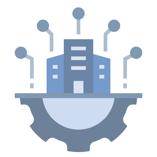Enterprise empire company digital icon