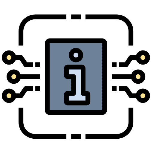 Information information management big data data icon Information information management big data data icon