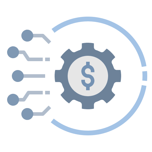 Business cashless transformation investment icon Business cashless transformation investment icon