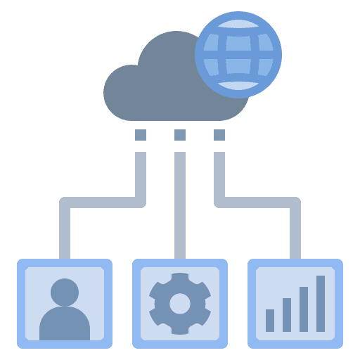 Big data service database information icon Big data service database information icon