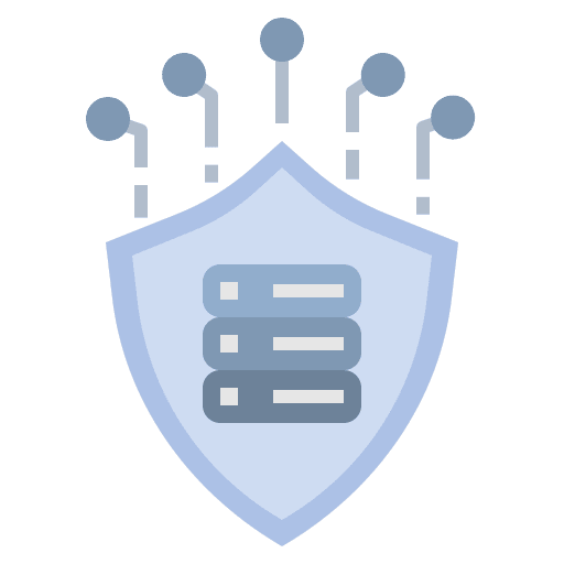 Data security intellectual security protect icon Data security intellectual security protect icon