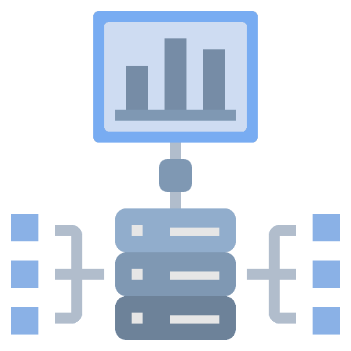 Data storage presentation economic icon Data storage presentation economic icon
