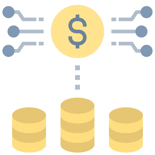 Digital currency online business cashless payment economic icon Digital currency online business cashless payment economic icon