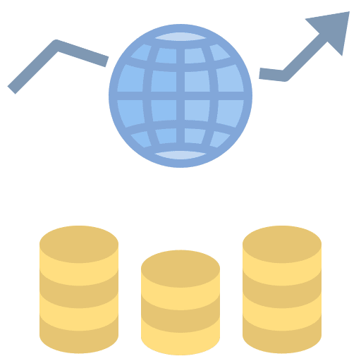Economic business and finance investment business icon Economic business and finance investment business icon