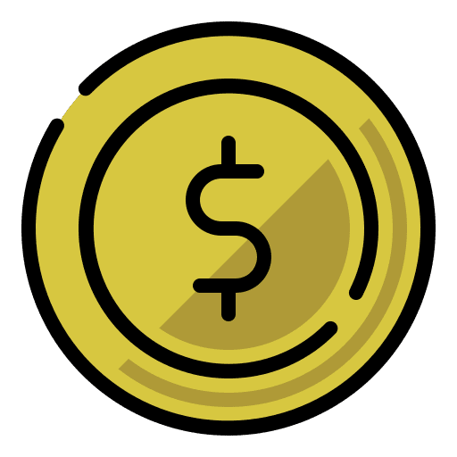 Coin dollar coin business coins icon