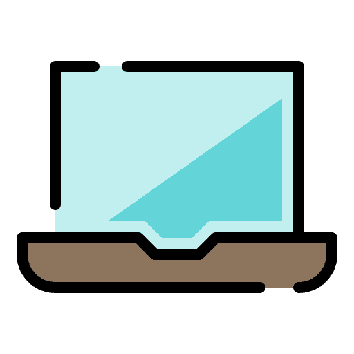 Laptop screen electronics technology icon