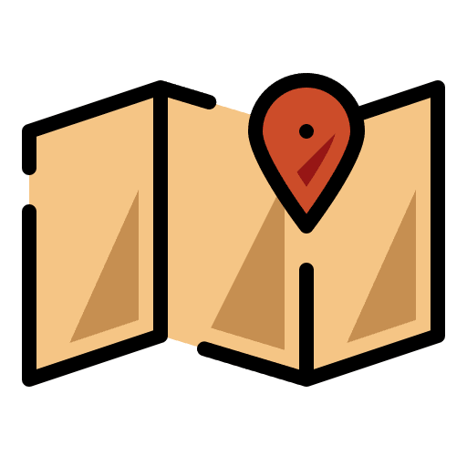 Map region map pointer gps icon