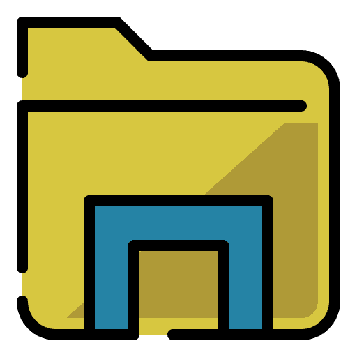 Folder explorer folders document icon Folder explorer folders document icon