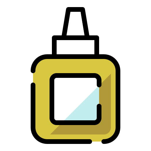 Glue education art and design school material icon Glue education art and design school material icon