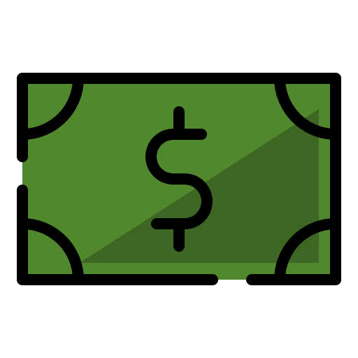Money banknote currency business and finance icon Money banknote currency business and finance icon