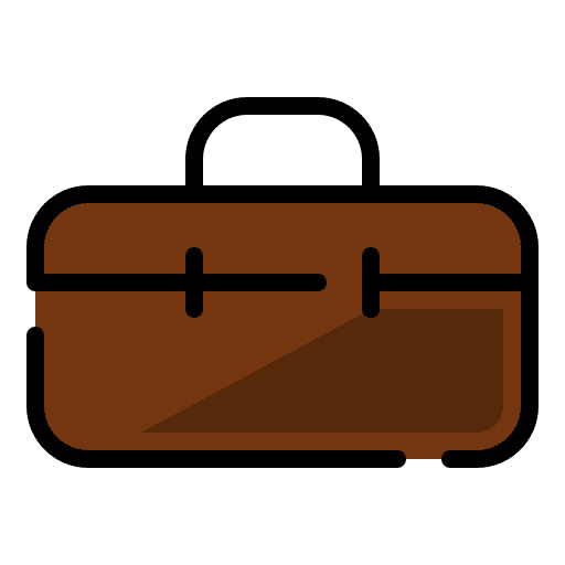 Suitcase portfolio work bag icon Suitcase portfolio work bag icon