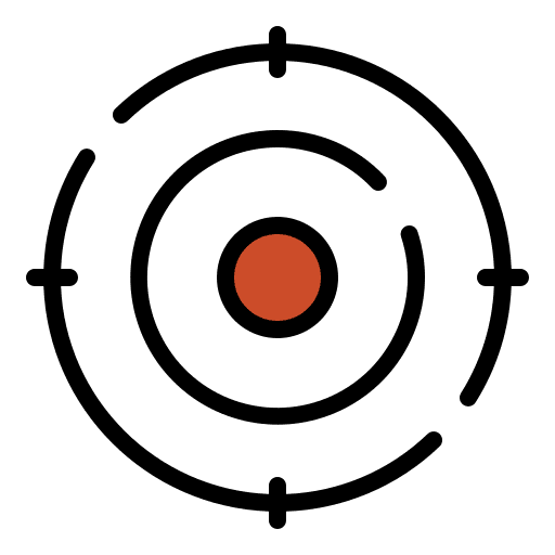 Target aim sniper arrows icon Target aim sniper arrows icon