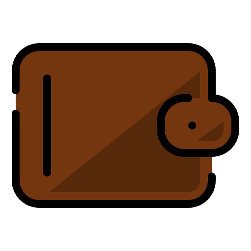 Wallet commerce and shopping wallets accessory icon Wallet commerce and shopping wallets accessory icon
