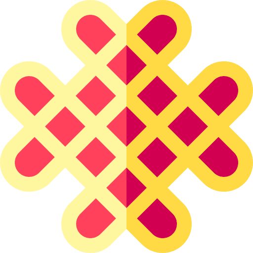 Chinese knot traditional asian decoration icon