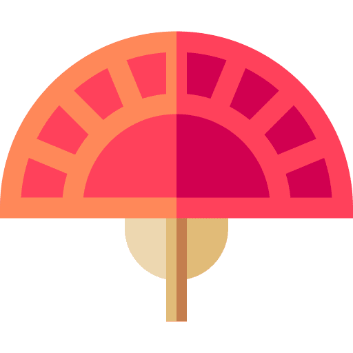 Fan fashion cultures accessory icon Fan fashion cultures accessory icon