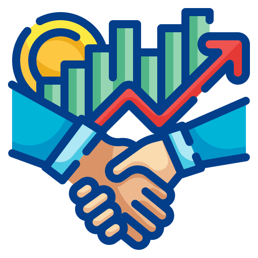 Negotiation handshake negotiation partnership icon