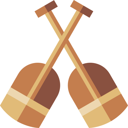 Oars transportation boat canoe icon Oars transportation boat canoe icon