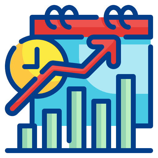 Calendar clock increase time icon Calendar clock increase time icon