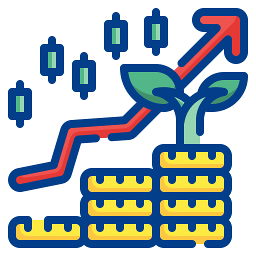Profit growth business and finance profit icon Profit growth business and finance profit icon