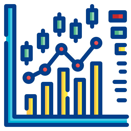Trading profit trading statistics icon Trading profit trading statistics icon